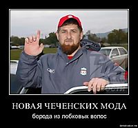 НОВАЯ ЧЕЧЕНСКИХ МОДА борода из лобковых волос