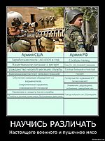 НАУЧИСЬ РАЗЛИЧАТЬ Настоящего военного и пушечное мясо