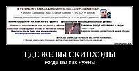 ГДЕ ЖЕ ВЫ СКИНХЭДЫ когда вы так нужны