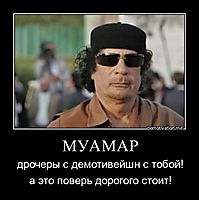 МУАМАР дрочеры с демотивейшн с тобой! а это поверь дорогого стоит!