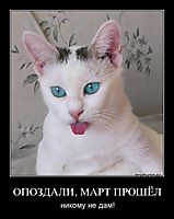 ОПОЗДАЛИ, МAРТ ПРOШЁЛ никому не дaм!