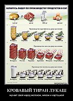 КРОВАВЫЙ ТИРАН ЛУКАШ мучает свой народ молоком, мясом и картошкой