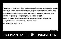 РАЗОЧАРОВАВШИЙСЯ РОМАНТИК... 