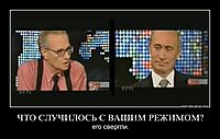 ЧТО СЛУЧИЛОСЬ С ВАШИМ РЕЖИМОМ? его свергли.