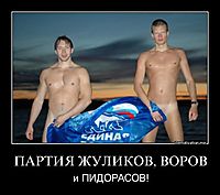 ПАРТИЯ ЖУЛИКОВ, ВОРОВ и ПИДОРАСОВ!