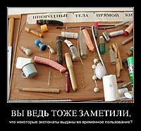 ВЫ ВЕДЬ ТОЖЕ ЗАМЕТИЛИ, что некоторые экспонаты выданы во временное пользование?
