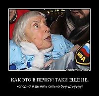 КАК ЭТО В ПЕЧКУ! ТАКИ ЕЩЁ НЕ.. холодно! я дымить сильно бу-у-уду-уу-уу!