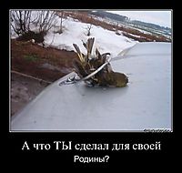 А что ТЫ сделал для своей Родины?