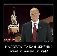 НАДОЕЛА  ТАКАЯ  ЖИЗНЬ ? голосуй  за  зюганова !  за  кпрф !