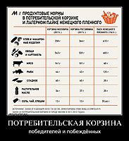 ПОТРЕБИТЕЛЬСКАЯ КОРЗИНА победителей и побеждённых
