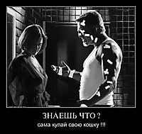 ЗНАЕШЬ ЧТО ? сама купай свою кошку !!!