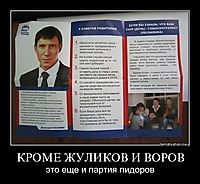 КРОМЕ ЖУЛИКОВ И ВОРОВ это еще и партия пидоров