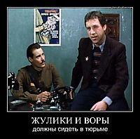 ЖУЛИКИ И ВОРЫ должны сидеть в тюрьме