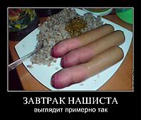 ЗАВТРАК НАШИСТА выглядит примерно так