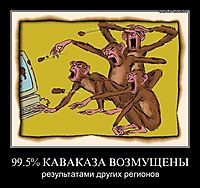 99.5% КАВАКАЗА ВОЗМУЩЕНЫ результатами других регионов