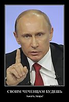 СВОИМ ЧЕЧЕНЦАМ БУДЕШЬ тыкать,тварь!