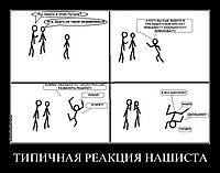 ТИПИЧНАЯ РЕАКЦИЯ НАШИСТА 