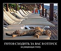 ГОТОВ СХОДИТЬ ЗА ВАС В ОТПУСК за умеренную плату