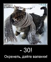- 30! Охренеть, дайте валенки!