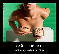 САЙТЫ ПИСАТЬ это Вам не девок щупать
