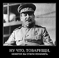 НУ ЧТО, ТОВАРИЩИ, кажется вы стали понимать