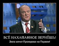 ВСЁ НАХАПАННОЕ ВЕРНЁШЬ! Зюга мочит Прохерова на Первом!