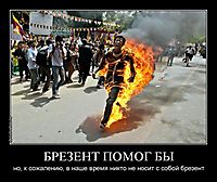 БРЕЗЕНТ ПОМОГ БЫ но, к сожалению, в наше время никто не носит с собой брезент