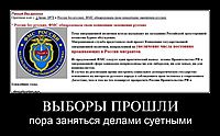 ВЫБОРЫ ПРОШЛИ пора заняться делами суетными