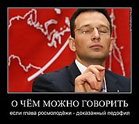 О ЧЁМ МОЖНО ГОВОРИТЬ если глава росмолодёжи - доказанный педофил