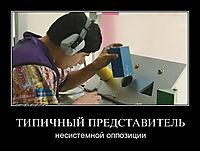 ТИПИЧНЫЙ ПРЕДСТАВИТЕЛЬ несистемной оппозиции