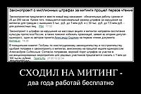 СХОДИЛ НА МИТИНГ -