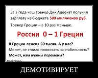ДЕМОТИВИРУЕТ 