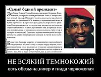 НЕ ВСЯКИЙ ТЕМНОКОЖИЙ есть обезьяна,нигер и гнида черножопая