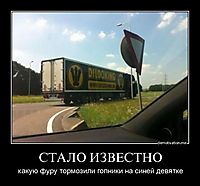 СТАЛО ИЗВЕСТНО какую фуру тормозили гопники на синей девятке