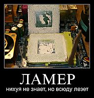 ЛАМЕР нихуя не знает, но всюду лезет