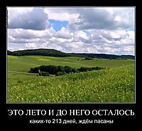 ЭТО ЛЕТО И ДО НЕГО ОСТАЛОСЬ каких-то 213 дней, ждём пасаны