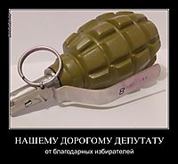 НАШЕМУ ДОРОГОМУ ДЕПУТАТУ от благодарных избирателей