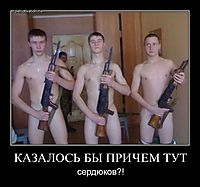 КАЗАЛОСЬ БЫ ПРИЧЕМ ТУТ сердюков?!