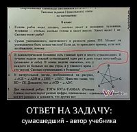 ОТВЕТ НА ЗАДАЧУ: сумасшедший - автор учебника