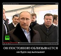 ОН ПОСТОЯННО ОБЛИЗЫВАЕТСЯ как будто зад вылизывает