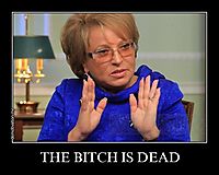 THE BITCH IS DEAD 