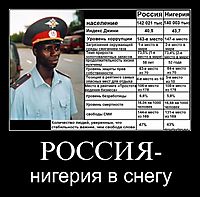 РОССИЯ- нигерия в снегу
