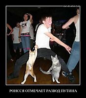 РОИССЯ ОТМЕЧАЕТ РАЗВОД ПУТИНА 