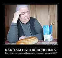 КАК ТАМ НАШ ВОЛОДЕНЬКА? Знает ли он, что проклятый Госдеп опять повысил тарифы на ЖКХ?