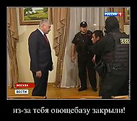 из-за тебя овощебазу закрыли! 