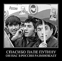 СПАСИБО ПАПЕ ПУТИНУ ОН НАС В РОССИИ РАЗМНОЖАЕТ