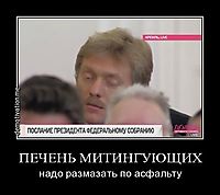 ПЕЧЕНЬ МИТИНГУЮЩИХ надо размазать по асфальту
