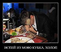 ИСПЕЙ ИЗ МОВО КУБКА, ХОЛОП 