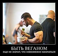 БЫТЬ ВЕГАНОМ еще не значит, что невозможно накачаться
