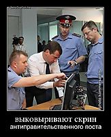 выковыривают скрин антиправительственного поста